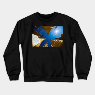 The sky seen from temples in Bagan, Myanmar Crewneck Sweatshirt